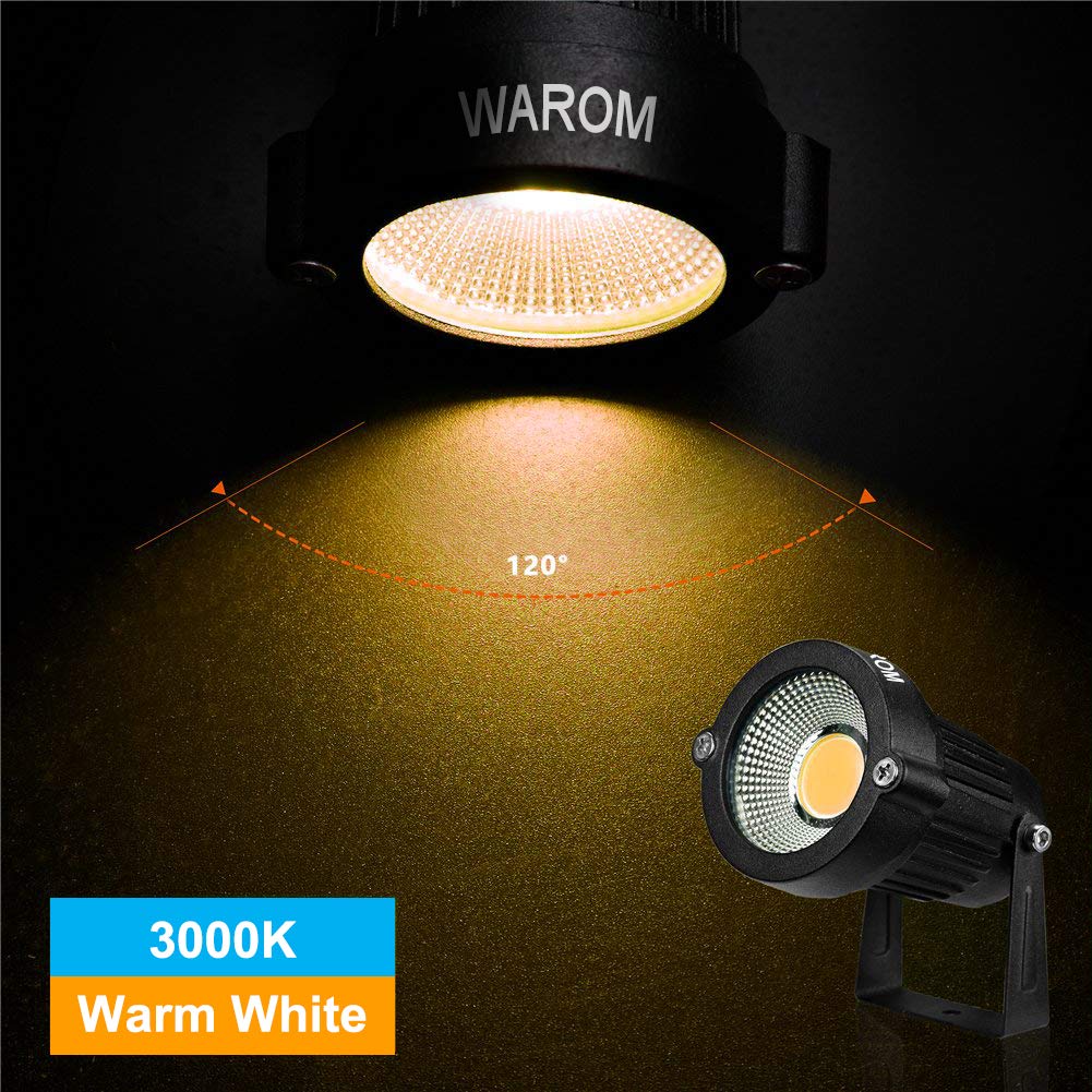 WEYANG landscape outdoor spotlight delivering 500 lumen output for clear paths