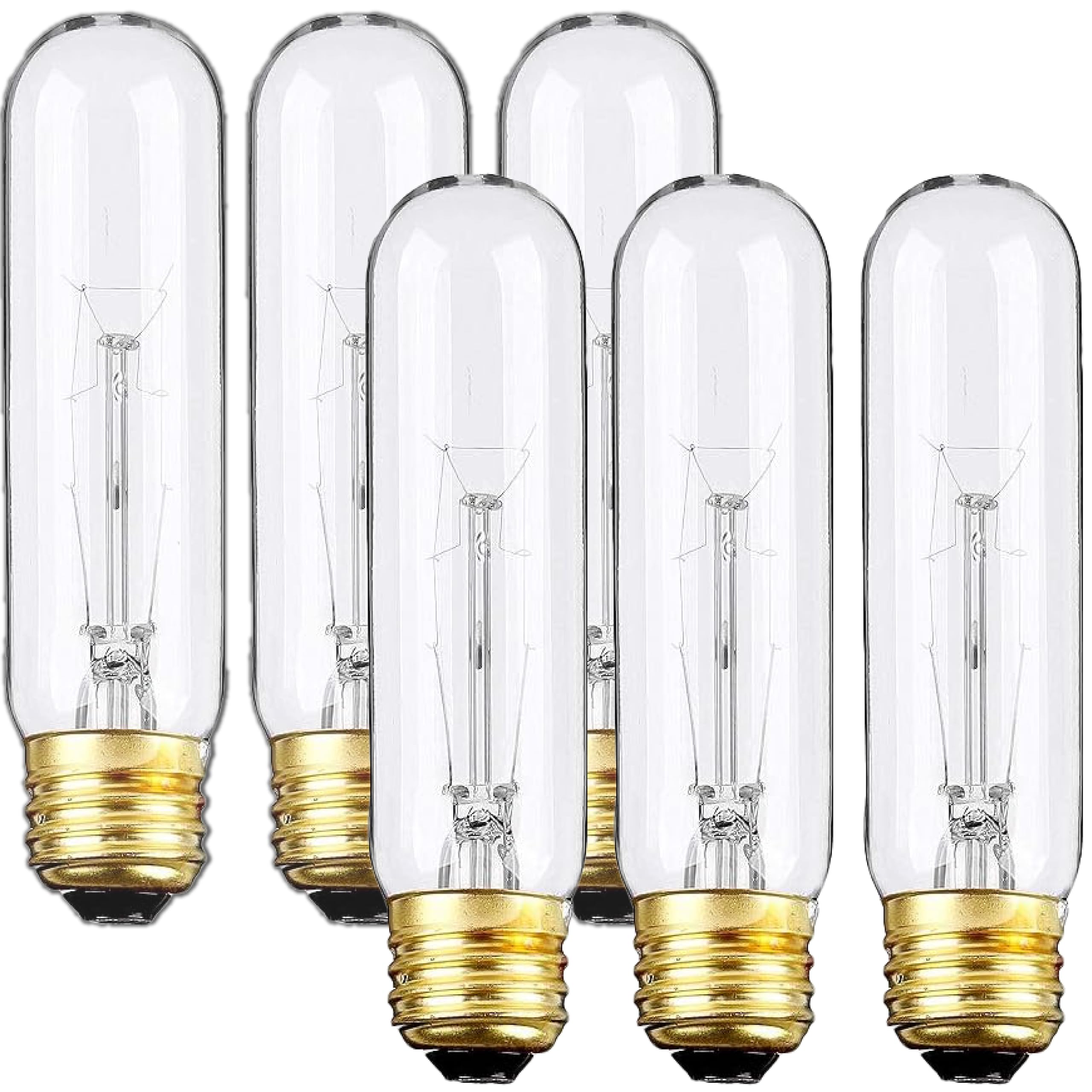 Weyolin Edison bulb with 40W clear tubular design for bright display lighting