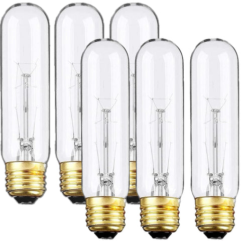 Weyolin Edison bulb with 40W clear tubular design for bright display lighting