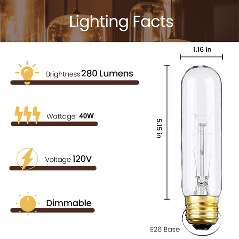Weyolin Edison bulb emits warm ambient glow for showcases