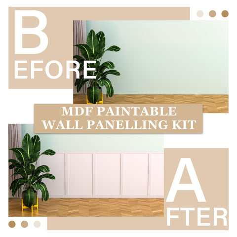 Weysat DIY paintable accent wainscoting for personalized style
