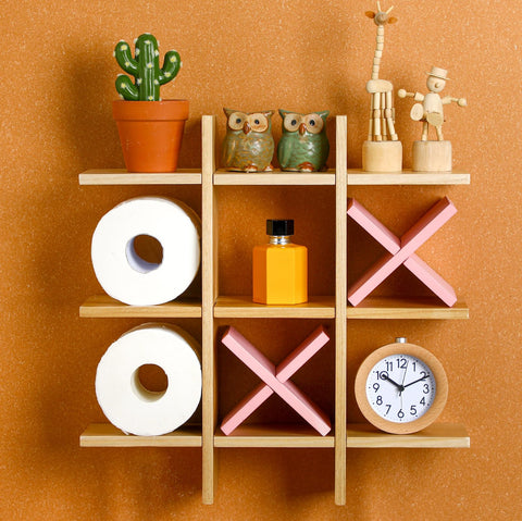 Weysat rustic wall decor showcases natural wood grain.