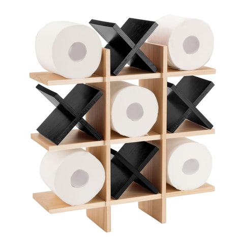 Weysat tic tac toe design offers playful, practical bathroom organization