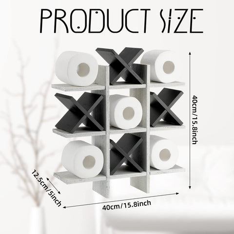 Weysat Tic Tac Toe holder wall-mounted, easy installation with included hooks