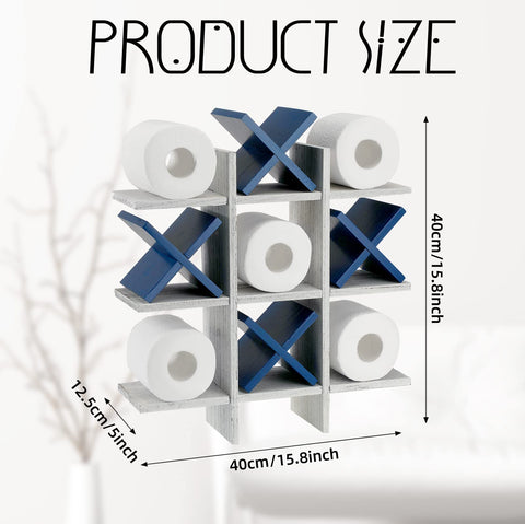 Weysat wall-mounted tic tac toe bathroom decor saves space and adds character
