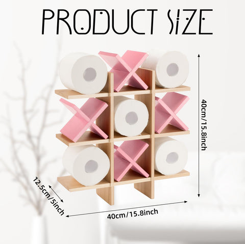 Weysat wall-mounted toilet paper storage in wood for organized bathrooms.