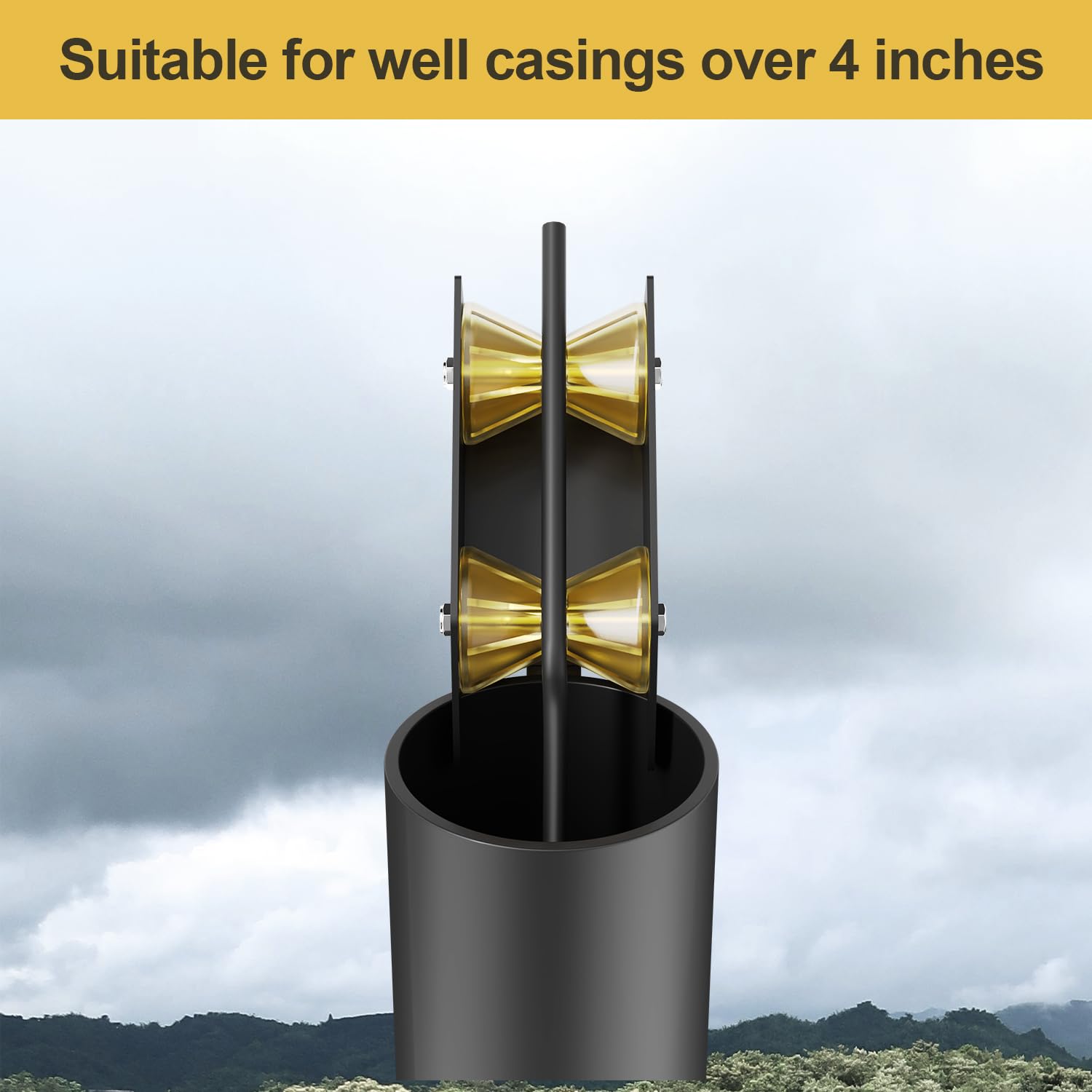 WFCYX low-friction rollers protect cable and pipe during operation