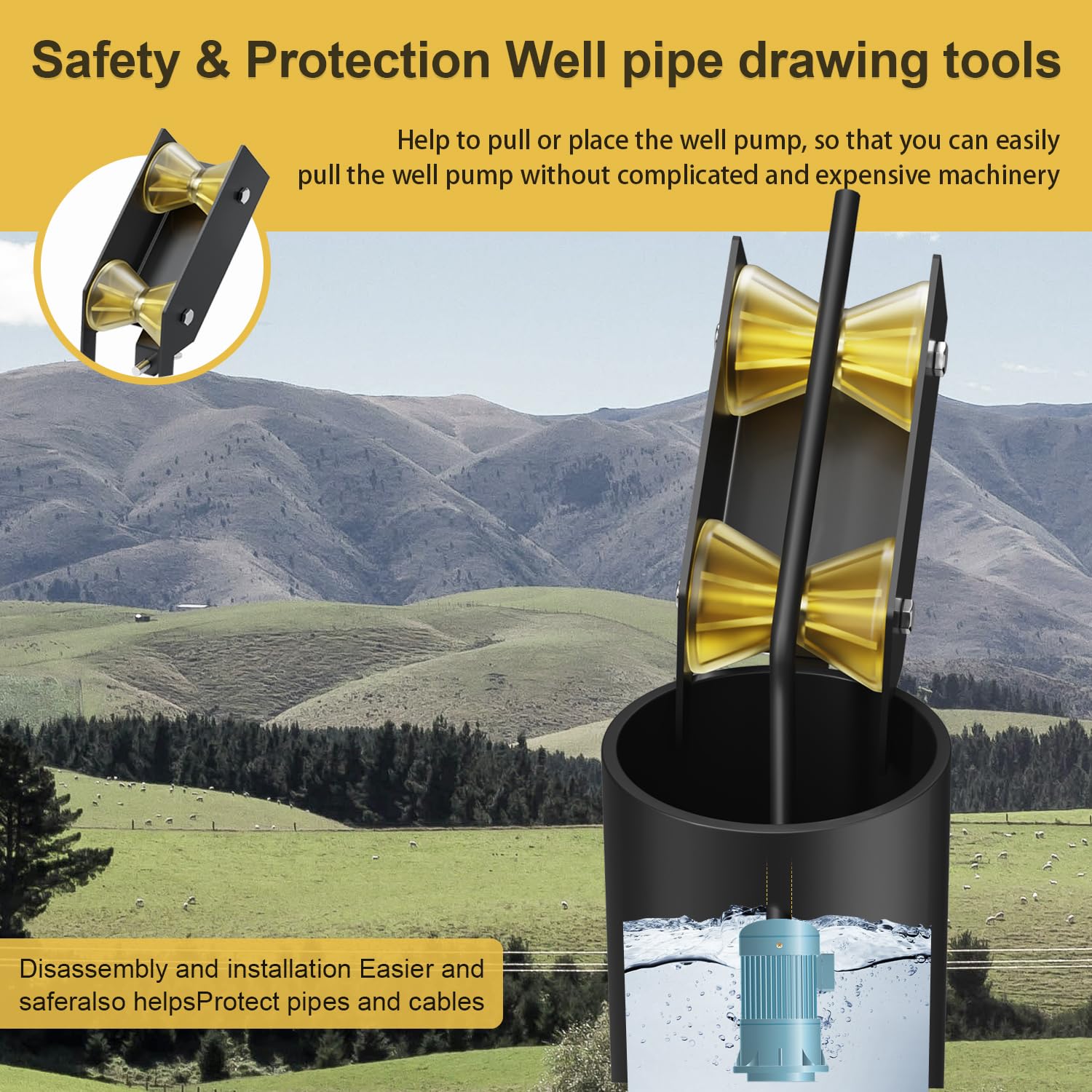 WFCYX dual rollers provide wear-resistant support during pull