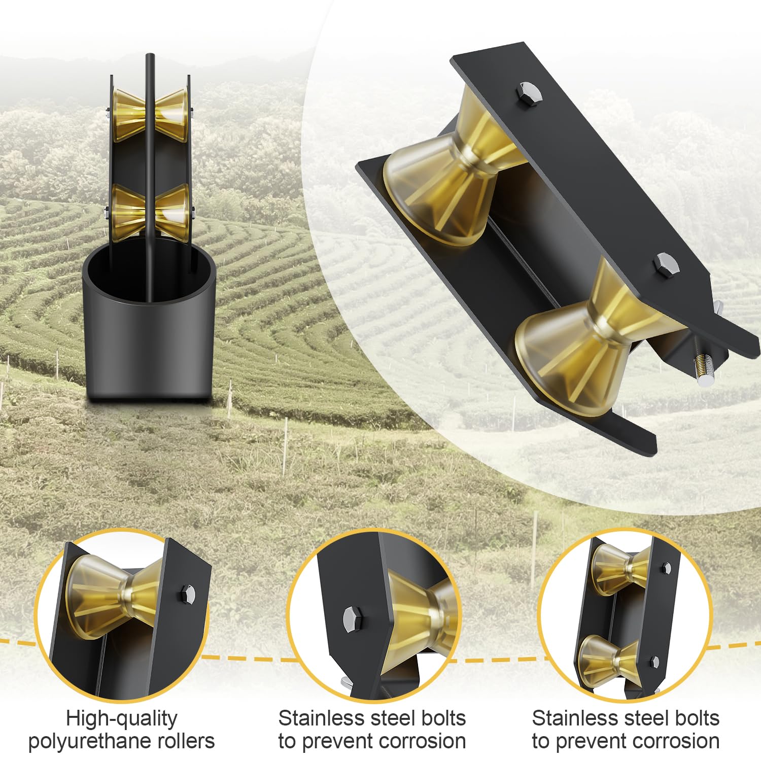 WFCYX easy clamp install with wing bolts; no extra tools