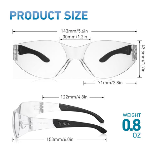 WFEANG safety glasses with ANSI Z87.1 compliance for reliable eye protection.