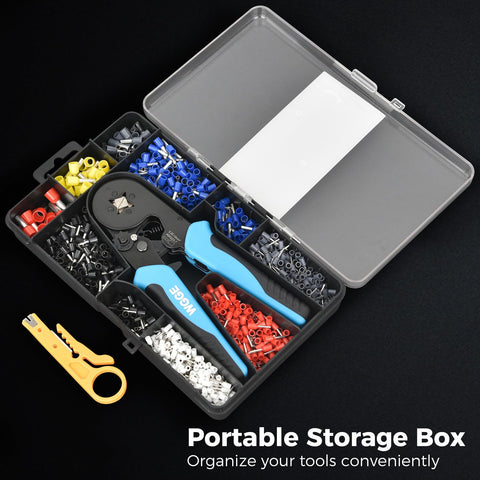 WGGE ferrule crimping tool kit includes 1200 terminals for rapid project readiness