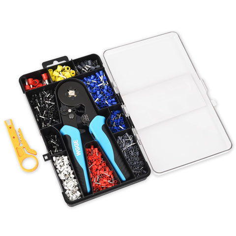 WGGE ferrule crimping tool kit durable copper and PP connectors for dependable terminations