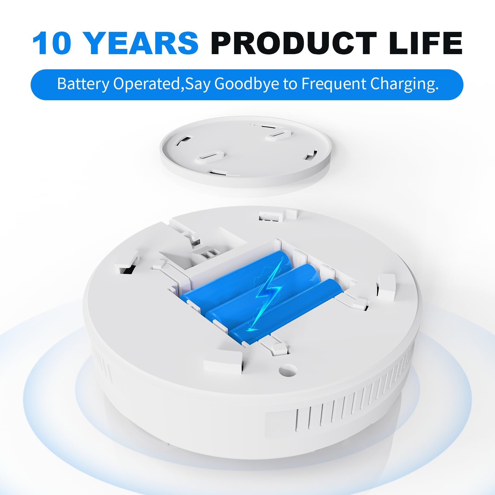 WGRLIT battery-powered design enables easy placement in kitchens, RVs, or mobile setups.