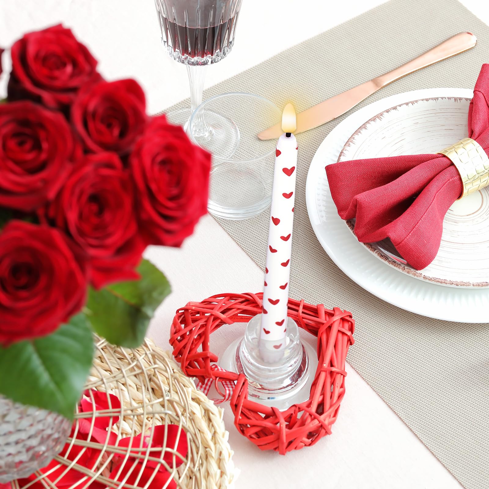 Whaline flameless candles ideal for romantic dinners and events