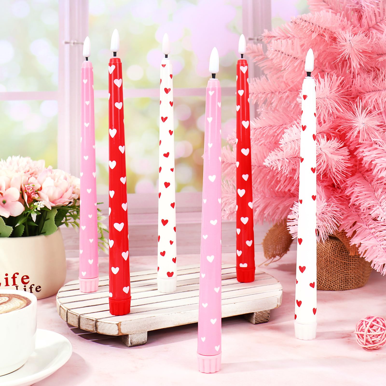 Whaline remote-controlled LED taper candles for easy ambiance control