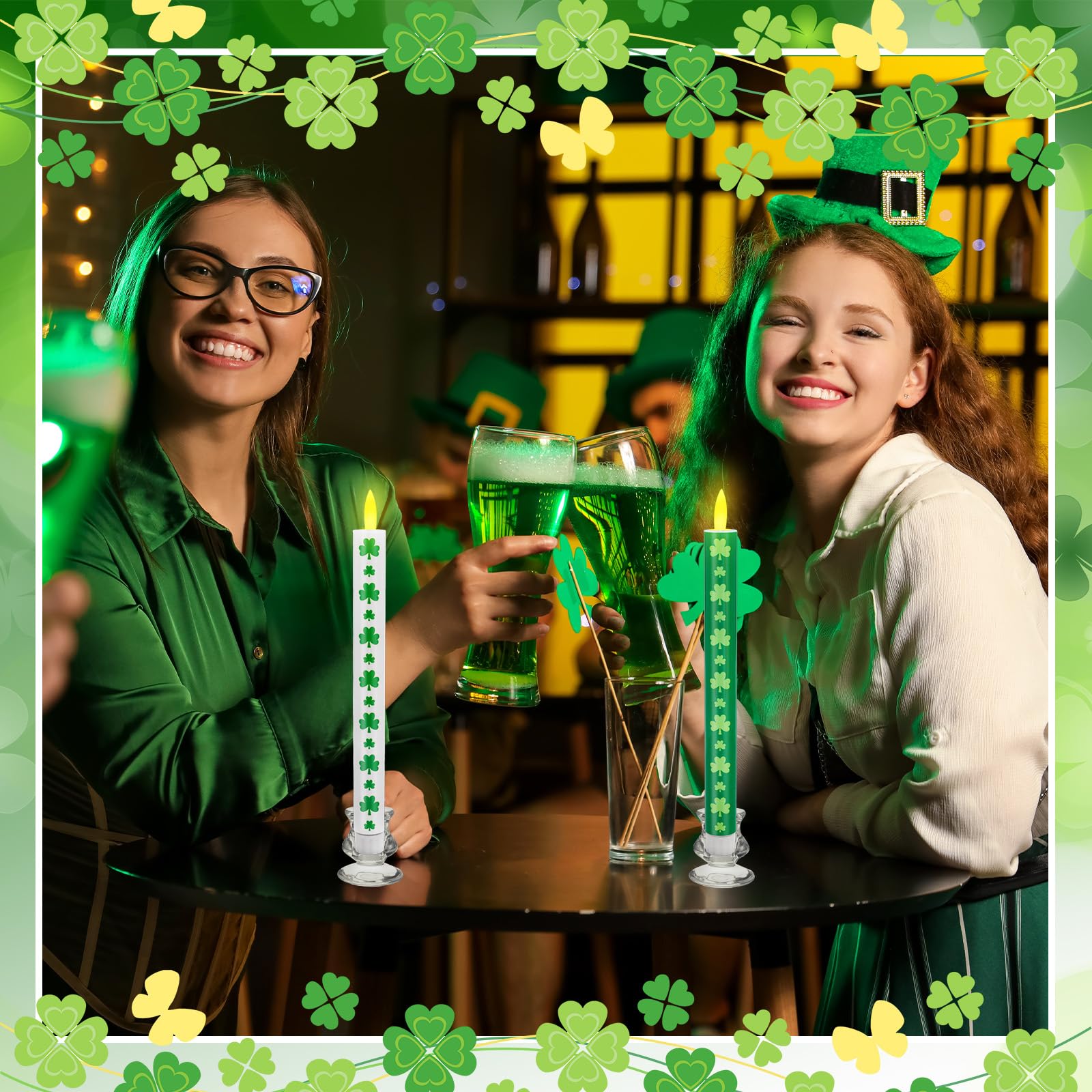 Whaline candles for birthdays and spring parties with safe, flame-free glow