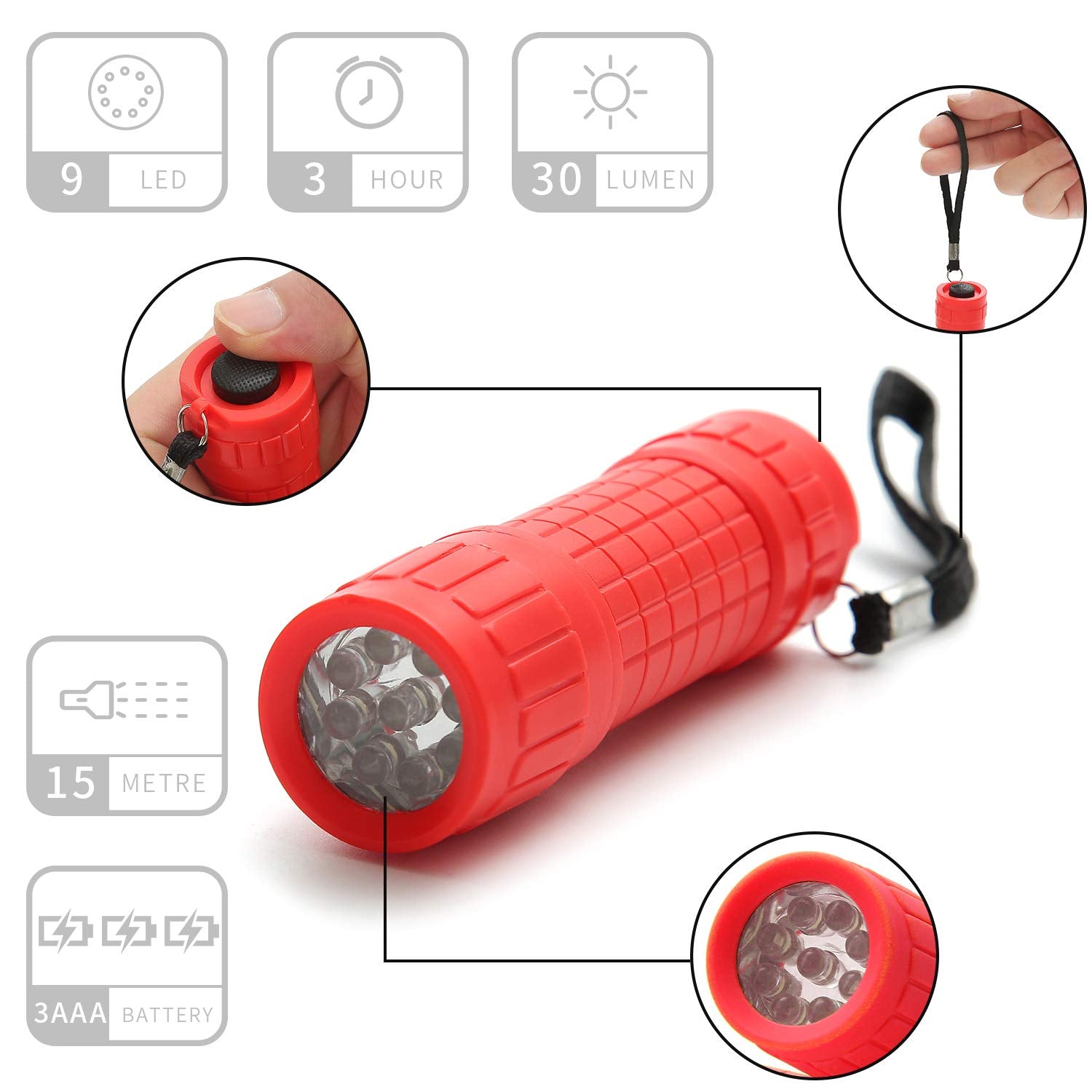 Whaply camping flashlights illuminate tents and trails with reliable beam.