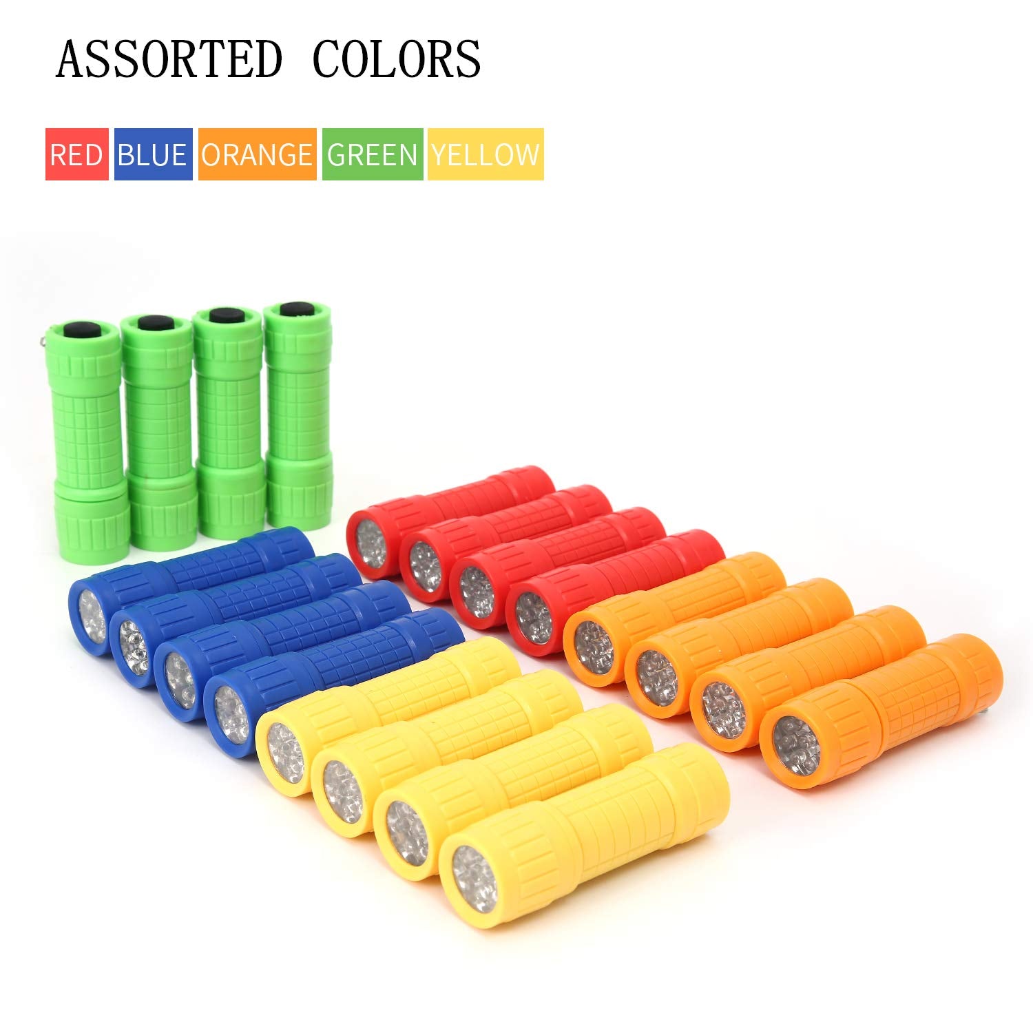 Whaply flashlight set with lanyard for easy carry during camping or emergencies.