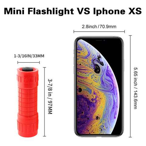 Whaply flashlight set with batteries included ready for immediate use.