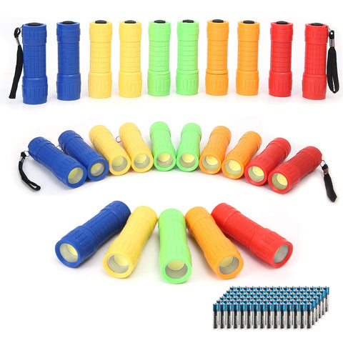 Whaply mini flashlight in red with lanyard for kids' bedtime lighting.