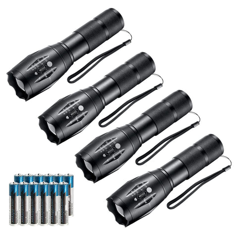 Whaply LED Flashlight 4-pack box for quick outdoor setup.