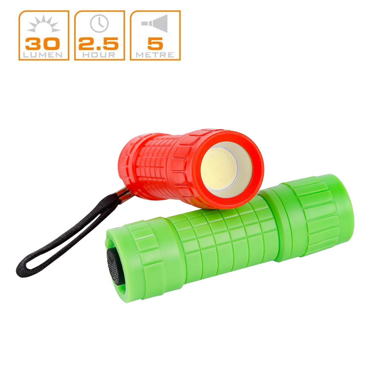 Whaply compact pocket-size flashlight ideal for car, bag, or home.