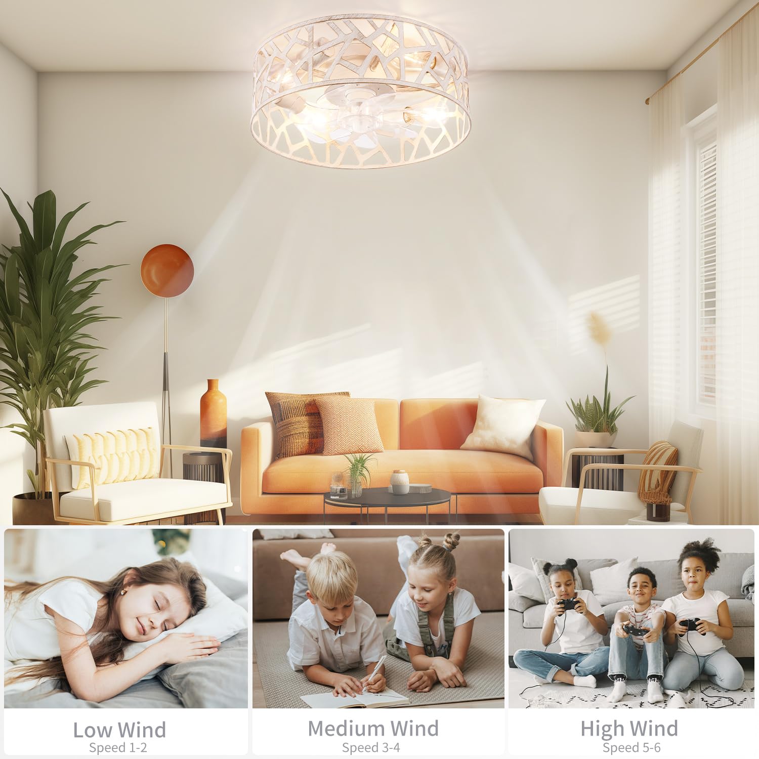 Wheatronic easy-install ceiling fan designed for fast, hassle-free setup.