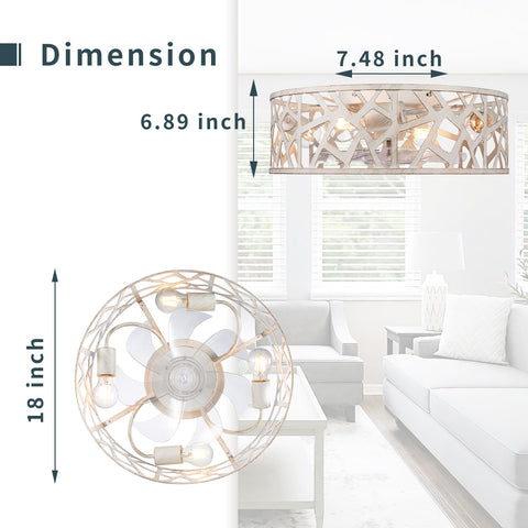 Wheatronic energy-efficient fan and light combo for modern spaces.