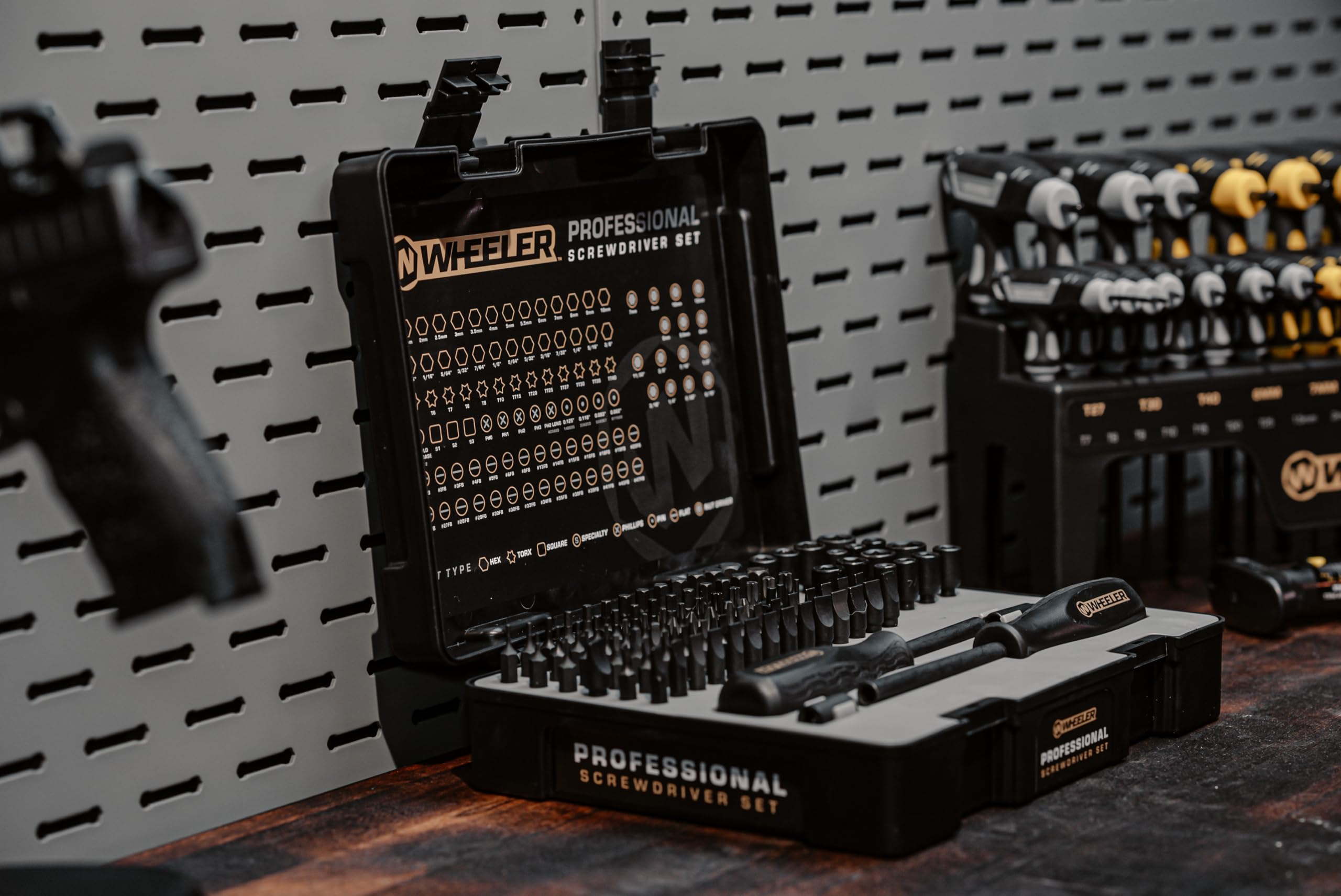 Wheeler hollow-ground bits provide precise fit to protect screws