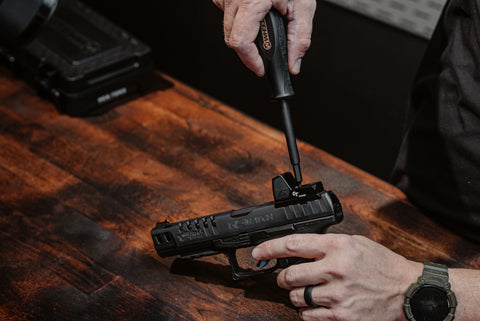 Wheeler rubber overmolded grip for non-slip comfort