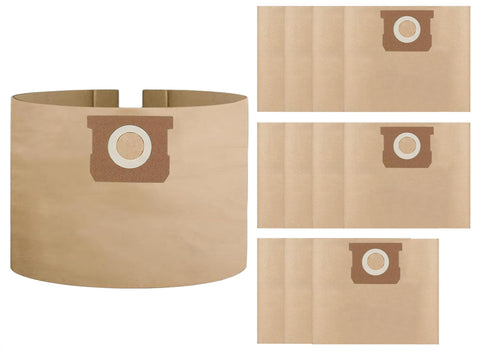 WHI-GN 12-pack shop vac bags for 4-gallon vacuums, ready for use