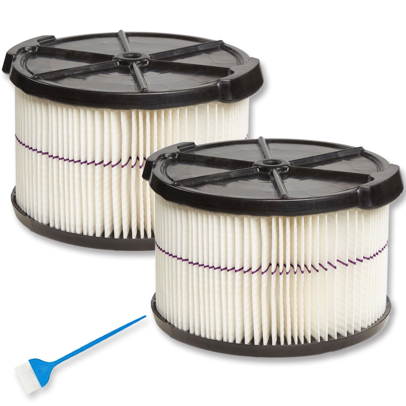 WHI-GN CMXZVBE38741 purple stripe filter close-up for Craftsman vacuums showing filtration surface