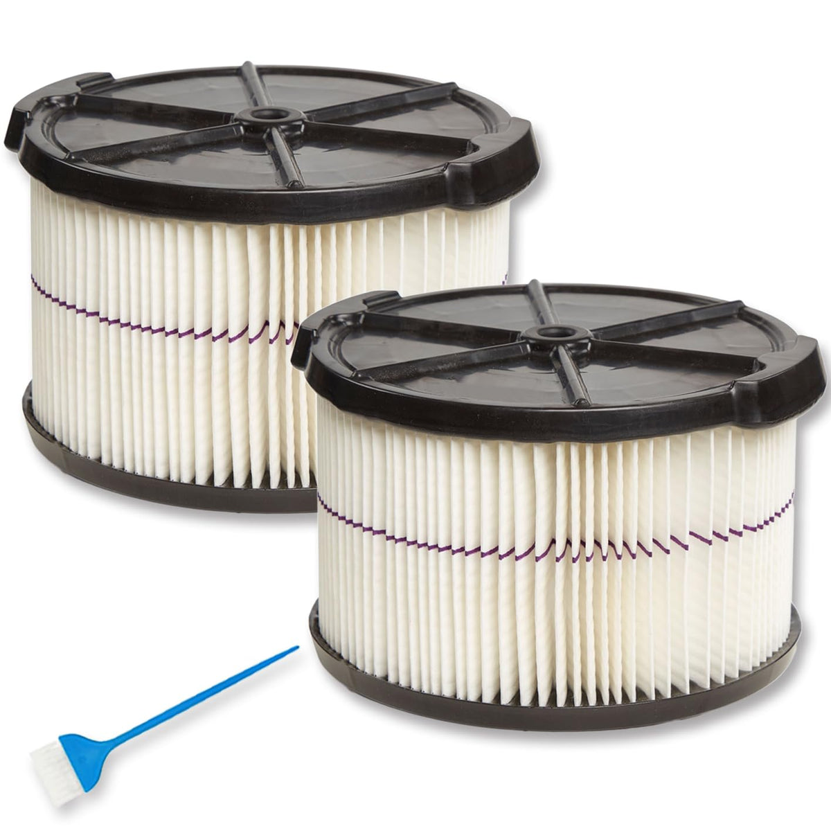 WHI-GN CMXZVBE38741 purple stripe filter close-up for Craftsman vacuums showing filtration surface