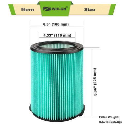 WHI-GN contents pack includes filters, bags, covers for easy maintenance.