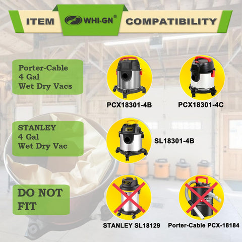 WHI-GN easy-install bag for fast vacuum maintenance