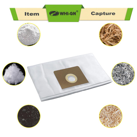 WHI-GN compatible Fein Turbo I bags ensure seamless fit and efficient debris collection.