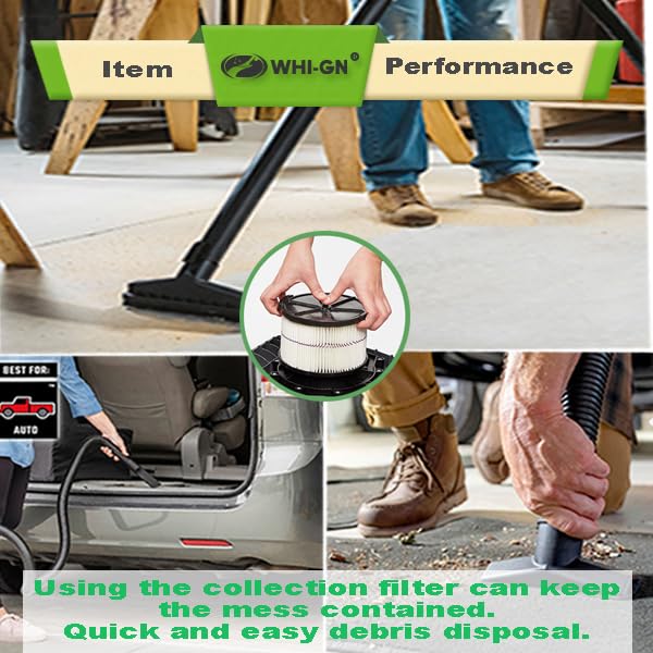 WHI-GN general-purpose filter set for wet/dry tasks in the shop