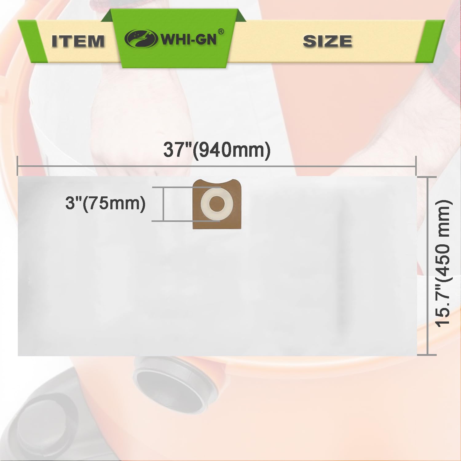WHI-GN RIDGID compatibility for 12-16 gallon shop vacs ensuring easy setup
