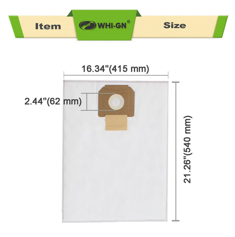 Dimensions: 21.26 inches long and 2.44 inch fitting diameter for VAC090