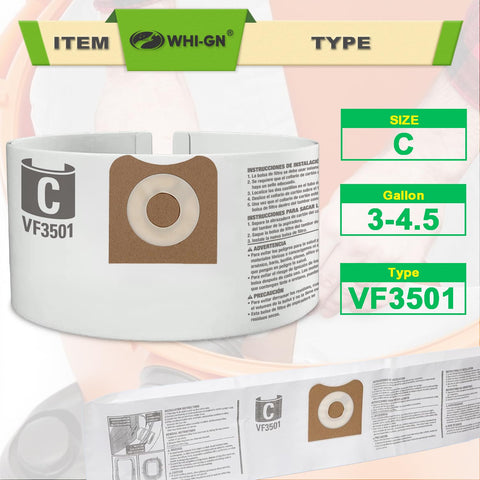 VF3501 two-layer polypropylene filter close-up highlighting material