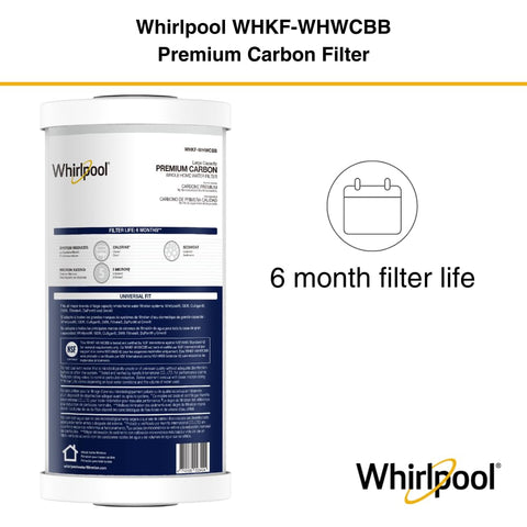 Whirlpool WHKF-WHWCBB six-month replacement life helps planning maintenance