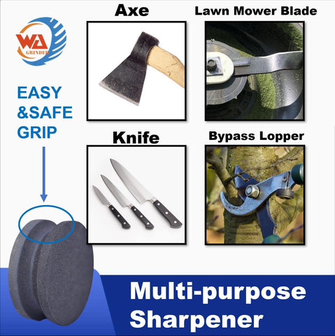 Whitby Abrasives knife and machete sharpener edges, smooth finishing.
