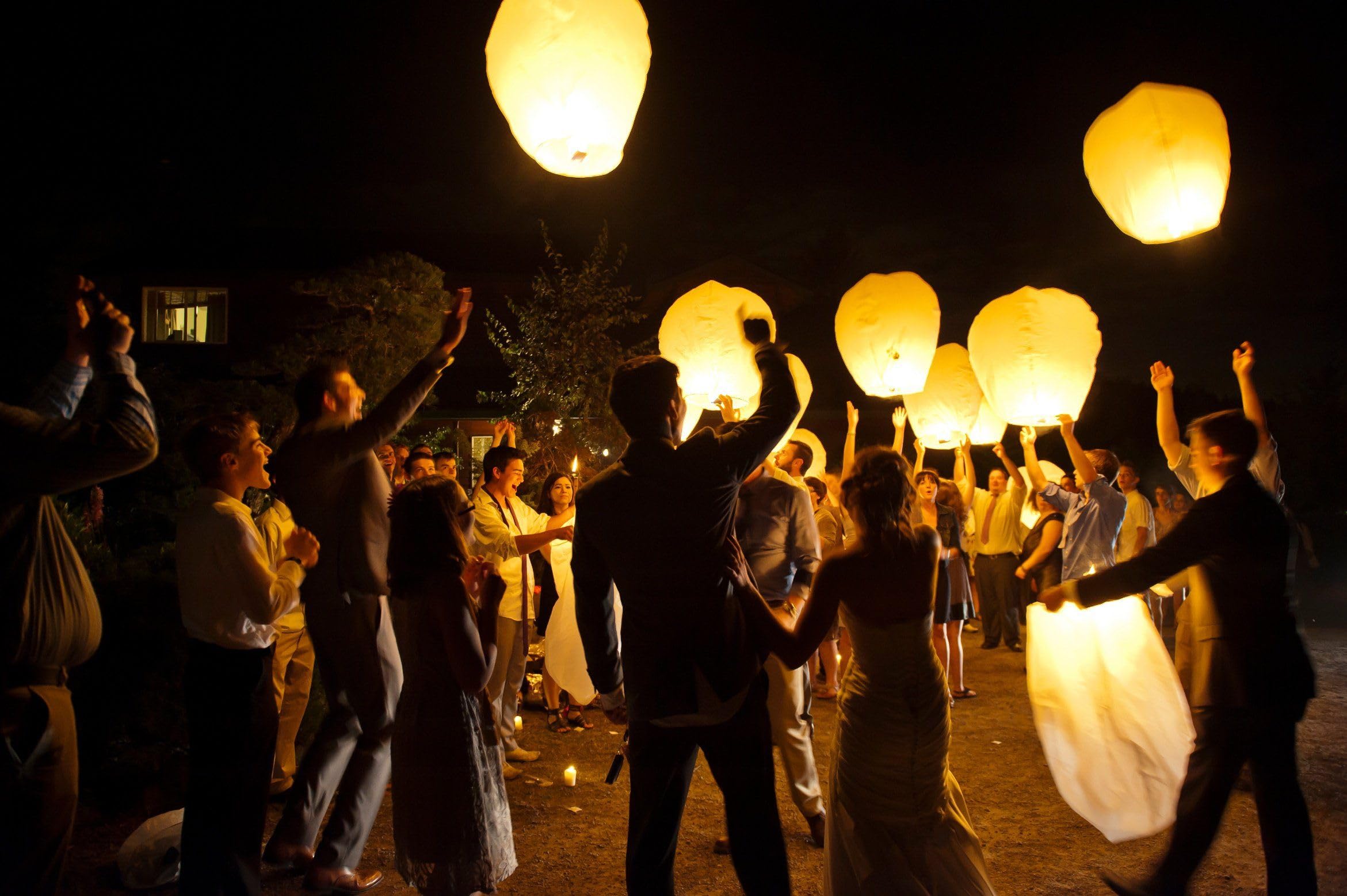 White paper lanterns suit parties and celebrations with timeless charm.