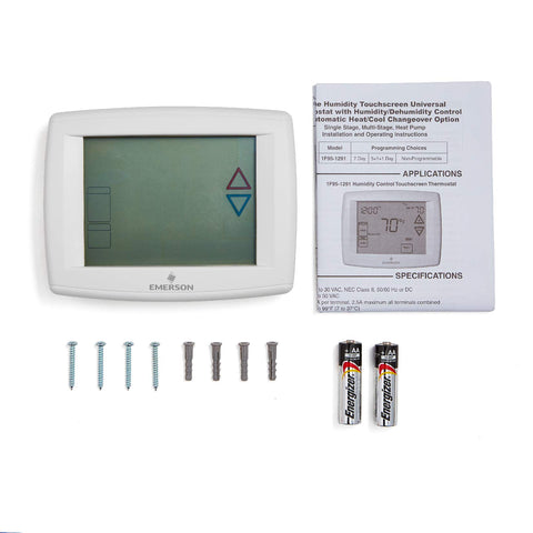 White-Rodgers keypad lockout prevents unintended changes.