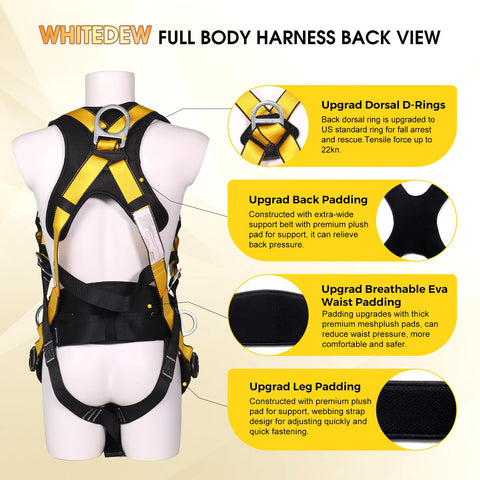 WHITEDEW four quick-release buckles speed up donning and adjustments.