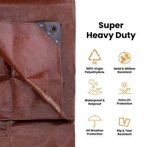 WHITEDUCK tarp grommets close-up highlights rust-proof hardware for secure anchoring.