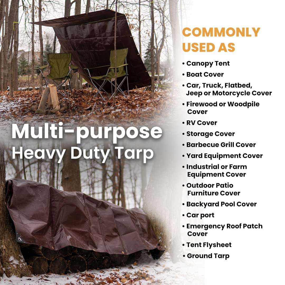 WHITEDUCK tarp UV-resistant layer helps preserve color during sun exposure.