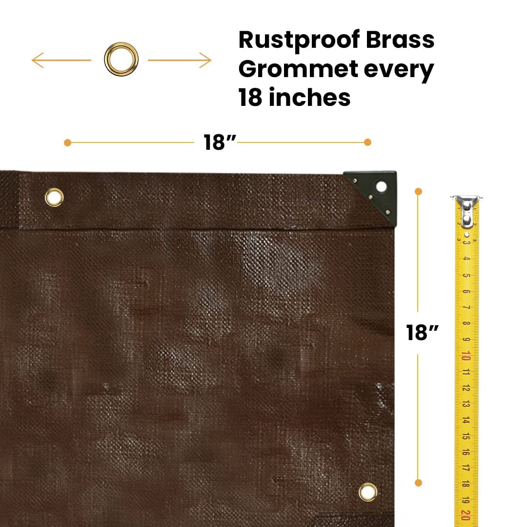 WHITEDUCK tarp waterproof surface proves rainproof protection for gear and vehicles.