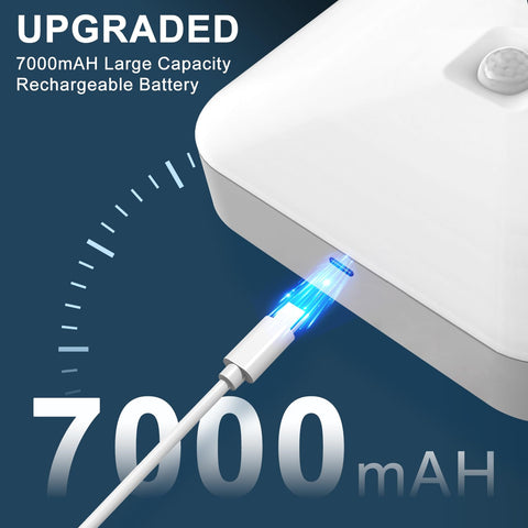 WhitePoplar 7000mAh battery provides lengthy runtime between charges.