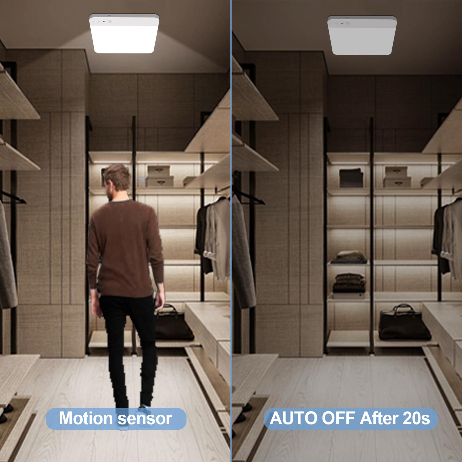 WhitePoplar ultraslim 0.59-inch design fits tight ceilings with wide illumination.